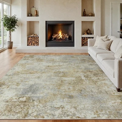 Alfombra de área alfombras de sala de estar: alfombra esponjosa suave interior 8x10 alfombra abstracta para ser... Foto 1 de 4