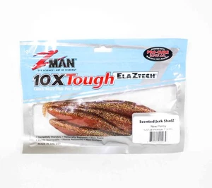 Zman Soft Lure Jerk ShadZ Scented 7 Inch 4/Pack New Penny (2079) - Picture 1 of 6