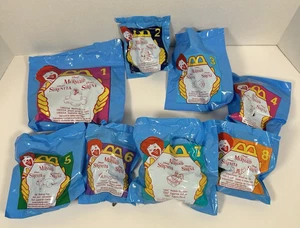 COMPLETE SET of 8 Vintage 1996 McDonald's The Little Mermaid Happy Meal Toys - Picture 1 of 4