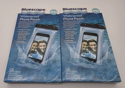 2 Bluescape Universal Waterproof Phone Pouch - Black & Clear - IPX8 - Image 1 of 4