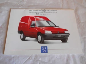 Peugeot 205 Van Fourgonnette special features brochure Book 1995 - Picture 1 of 4