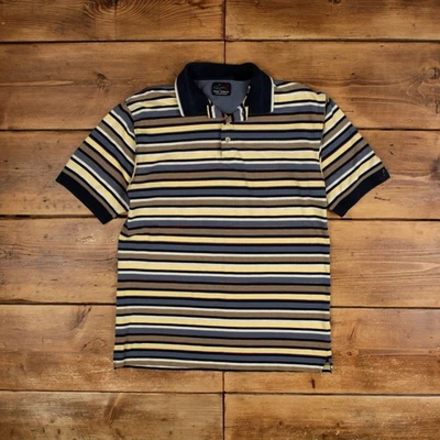 Camiseta Polo Vintage L Greg Norman Rayas Multicolor Foto 1 de 4