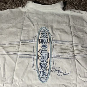 Camisa de seda con botones Tommy Bahama “Paddle Boards Sand Bar Ride Tide” 3XL azul - Imagen 1 de 24