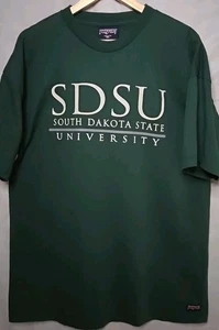 SDSU South Dakota State Jansport T-Shirt, Sz XL, USA Made, Green - Picture 1 of 9