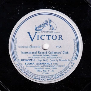 Gerhardt; Nikisch. Wolf (Lieder). IRCC 11 (10"). NM(-) - Picture 1 of 2