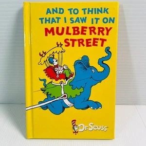 Dr Seuss And To Think I Saw It On Mulberry St Hardcover Book OOP HTF - Picture 1 of 8