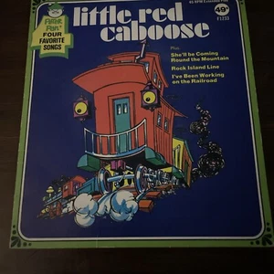 Little Red Caboose Children's Story 45 RPM Vinyl LP Record Songs Peter Pan Play - Picture 1 of 8