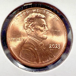 2023-P Lincoln Shield Cent Penny Uncirculated Gem BU “EXTRA - V” ~ SP1902 - Picture 1 of 3