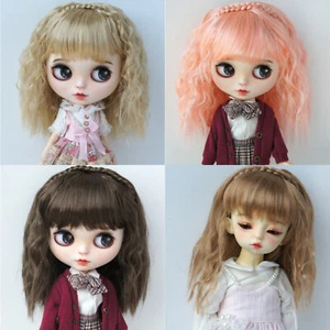 10-11" 9-10" 1/8 1/6 1/4 1/3 CURLY BJD Wig Synthetic Mohair Braids Doll Wig Hair - Picture 1 of 7