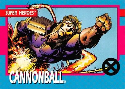 CANNONBALL / X-Men Series 1 (Impel 1992) BASE Trading Card #7 - Image 1 of 2