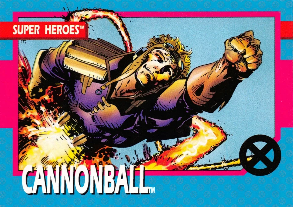 CANNONBALL / X-Men Series 1 (Impel 1992) BASE Trading Card #7 - Image 1 of 2