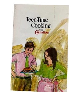 VTG Teen Time Cooking with Carnation Kitchen Rules Recipes and Tips Booklet 1970 - Imagen 1 de 13