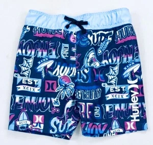 Hurley Athletic Toddler Boys Sports 3T Swim Shorts Boardshorts Beach NWT - Picture 1 of 2
