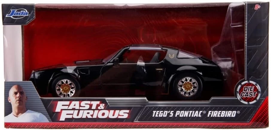 Pontiac Firebird 1977 Nero quasi & Furious Modellino Auto 1 24 Jada Toys
