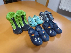 5 Paar Kinderschuhe / Schuhe / Sneaker / Gr. 23-24 / grau / Leder / ADIDAS u.a. - Bild 1 von 3