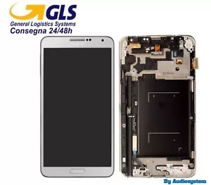 DISPLAY LCD+TOUCH SCREEN +FRAME per SAMSUNG GALAXY NOTE 3 SM-N9005 BIANCO VETRO - Foto 1 di 1