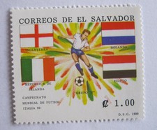 EL SALVADOR POSTS - ITALY 90 FOOTBALL WORLD CHAMPIONSHIP - ¡ 1.00