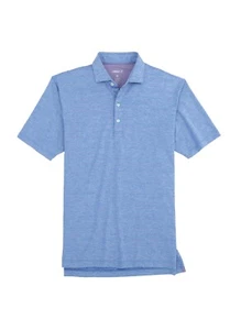 Johnnie-O Performance Mens Mediu Newton Short Sleeve Polo Shirt In Pipeline UPF - Picture 1 of 5