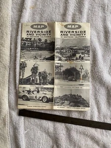 Imagen de mapa vintage de Riverside and Vicinity 1964 de Riverside Raceway Cobra - Imagen 1 de 9
