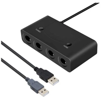 Kahool Gamegube Controller Adapter Super Smash Bros Support Switch Wii U Pc Usb - Image 1 of 4