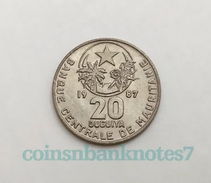 1987 Mauritania 20 Ouguiya Coin, KM #5 Uncirculated - Picture 1 of 2