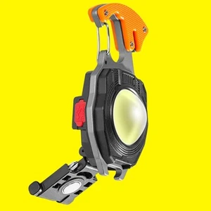 Mini COB Work Light Rechargeable LED Flashlight Keychain Portable Pocket Torch - Picture 1 of 1