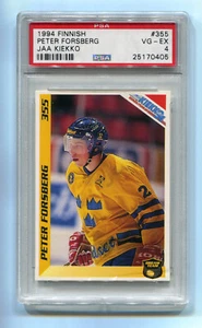 1994 Finnish Semic Jaakiekko 355 Peter Forsberg PSA 4 Dream Team DT Pop 1, 2hgr - Picture 1 of 2