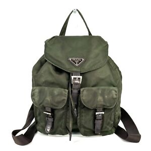 Prada BackPack Bag  Green Nylon