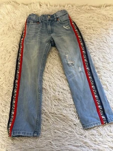 LEVI’S 511 slim logo jeans Side Stripe Size 6 Youth 5-6yrs - Picture 1 of 7