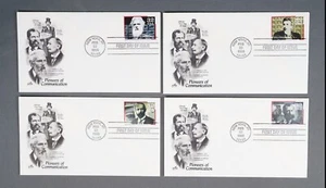 MayfairStamps US FDC 1996 New York Scott 3061_3064 Unsealed Pioneers of Communic - Picture 1 of 2