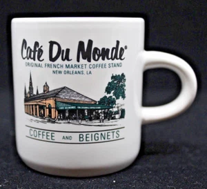 Cafe Du Monde Original French Market Stand New Orleans Espresso Coffee Mug Cup  - Imagen 1 de 12