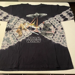 De colección Azul Líquido Star Wars Episodio I Obi Wan Kenobi Vs Darth Maul 24x31 2XL - Imagen 1 de 7