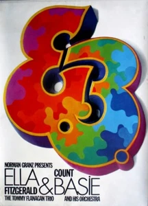 FITZGERALD, ELLA - 1970 - Count Basie - Günther Kieser - Concert Tour - Poster - Picture 1 of 1