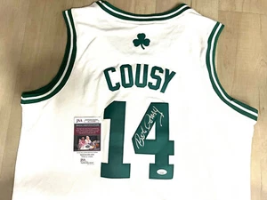 Bob Cousy hand signed Boston Celtics Jersey Champs HOF Beckett Cert JSA CERT #10 - Picture 1 of 3