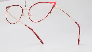Neue klassische Vintage 60er CAT EYE Stil klare Gläser BRILLE ROT Mode Gestell - Bild 1 von 13