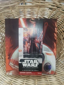 Star Wars The Force Awakens Kylo Ren Shower Curtain - 70 x 72 Disney See Descrip - Picture 1 of 5