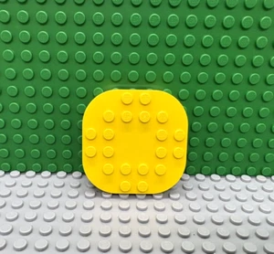 Lego 1 Amarillo 6x6 Grueso Placa Base Esquinas Redondeadas NUEVO - Imagen 1 de 1