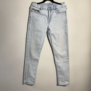 Zara Boys Skinny Fit Jeans Size 11/12 Adj  Waist Pockets Light Blue Wash - Picture 1 of 10