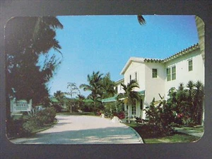Ft. Lauderdale Florida FL Sun Coast Hotel Vintage Farbe Chrom Postkarte 1950er - Bild 1 von 2