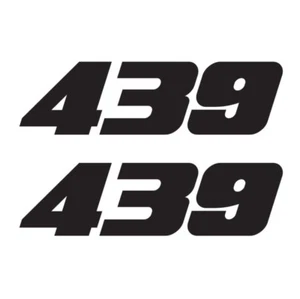 MG 2336 439 HP fits Ford Mustang Decal Sticker Metro Auto Graphics - Picture 1 of 1