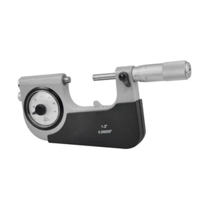 Range 1-2" Dial Indicating Micrometer Snap Gage Indicator Grad .00005" With Case - Picture 1 of 4