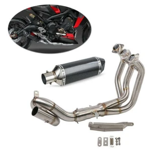 51MM DB Killer 370mm Exhaust System 1 Set Muffler For YAMAHA MT09 FZ09 2014-2018 - Bild 1 von 9