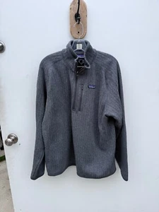 Patagonia Pullover Herren Large grau Better Sweater Fleece Half Zip S11 - Bild 1 von 5