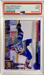 2022 Upper Deck JORDAN KYROU Clear Cut Exclusives (/5?) PSA 9 (POP 1) - Picture 1 of 2