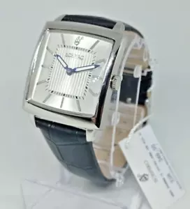 OROLOGIO UOMO SOSPIRO CASSA RETTANGOLARE 35x30mm,ITALIA DESIGN CINTURINO PELLE - Foto 1 di 7