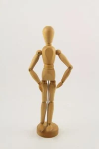 "Modelo modelo de artista humano flexible posable de madera maniquí-13 1/4" - Imagen 1 de 4