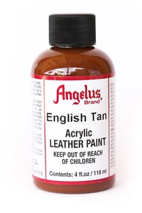 Angelus Brand Acrylic Leather Paint Waterproof English Tan - 4.oz - Picture 1 of 6