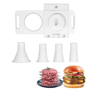 Hakka Hamburger Patty Maker Auto Universal Attachment Fit Grind Sausage Stuffer - Picture 1 of 13