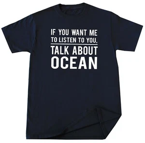 Funny Ocean Lover T Shirt Beach Sea Save Ocean Tee Birthday Christmas Gift Tee - Picture 1 of 3