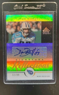 2005 Upper Deck Reflections Drew Bennett Signature Gold Auto #62/89 Titans - Image 1 of 2